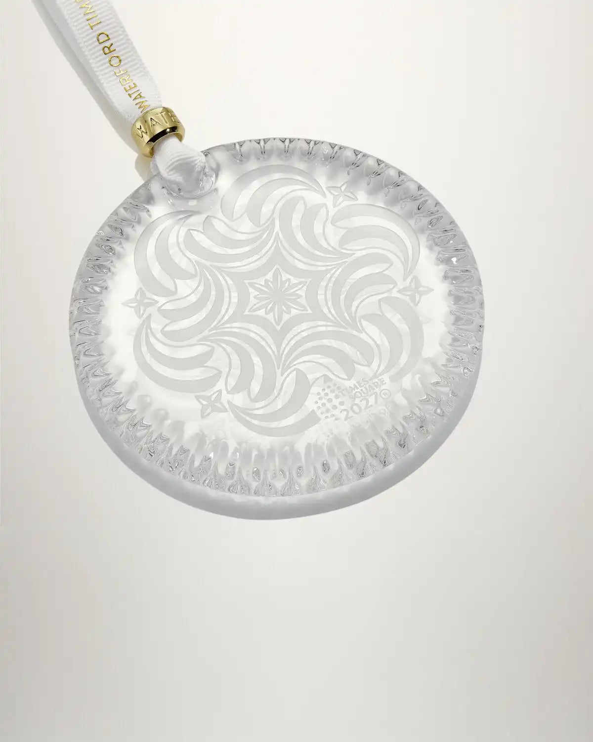 Christmas Times Square Disc Ornament