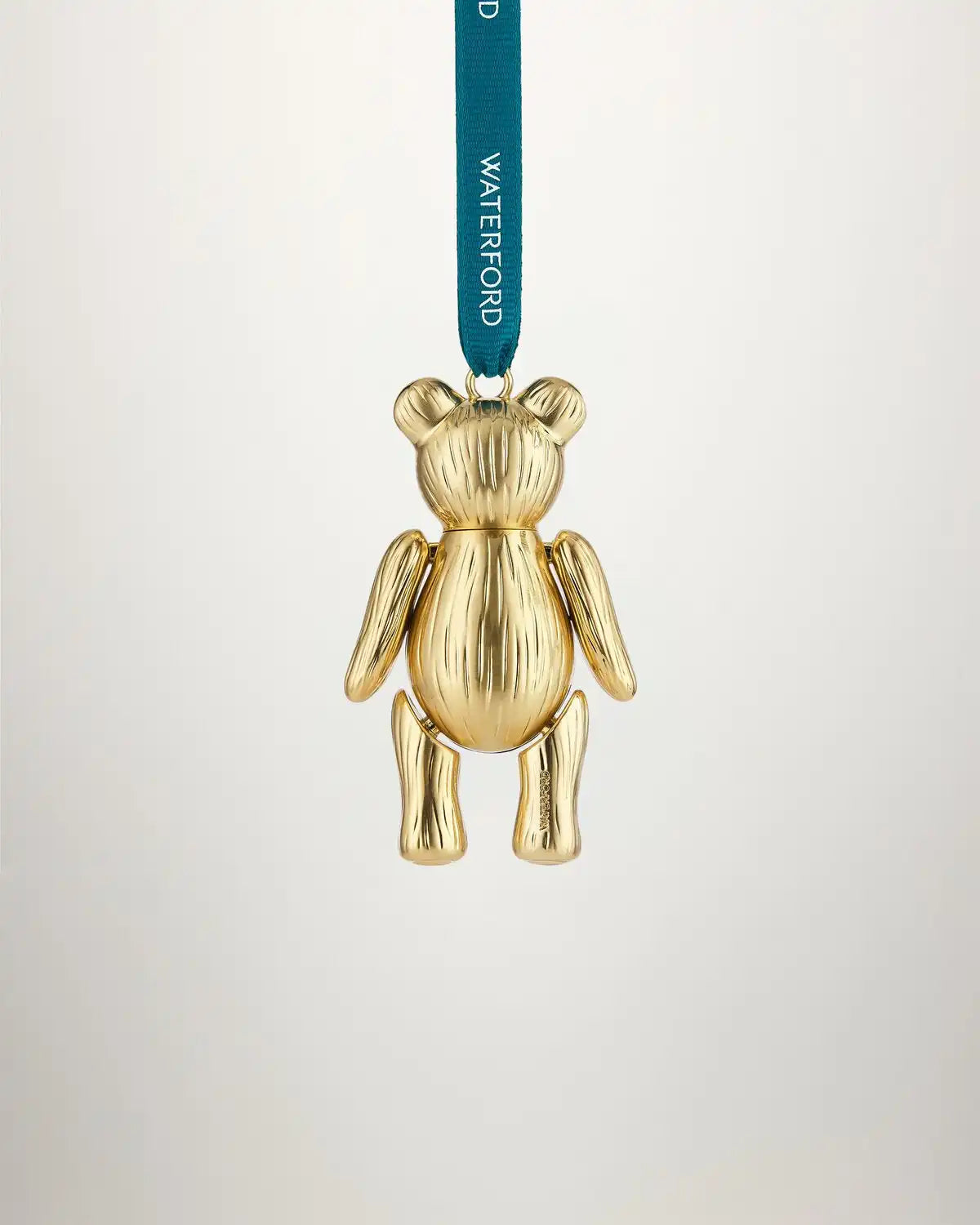 Christmas Teddy Golden Ornament