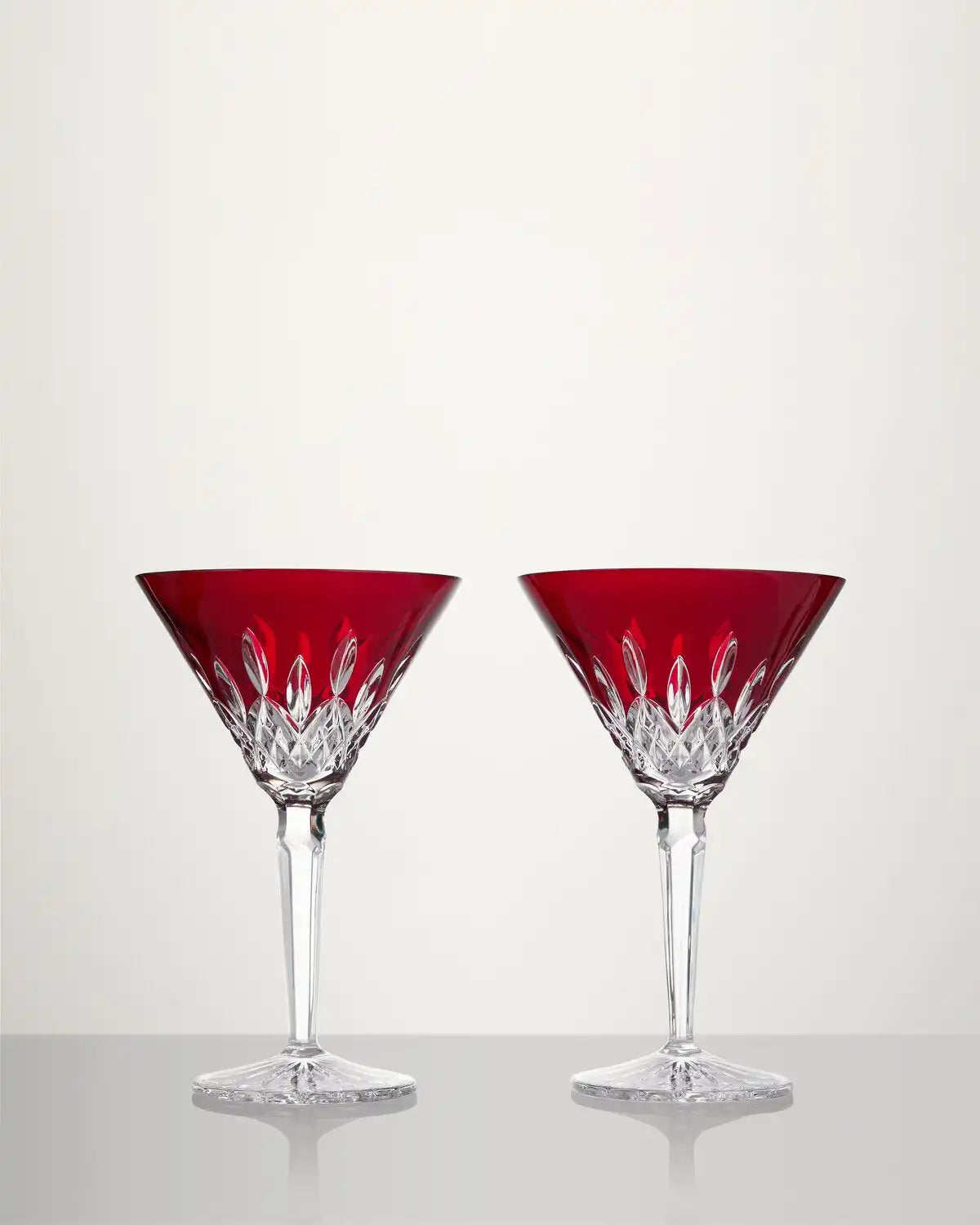 Lismore Red Martini, Set of 2