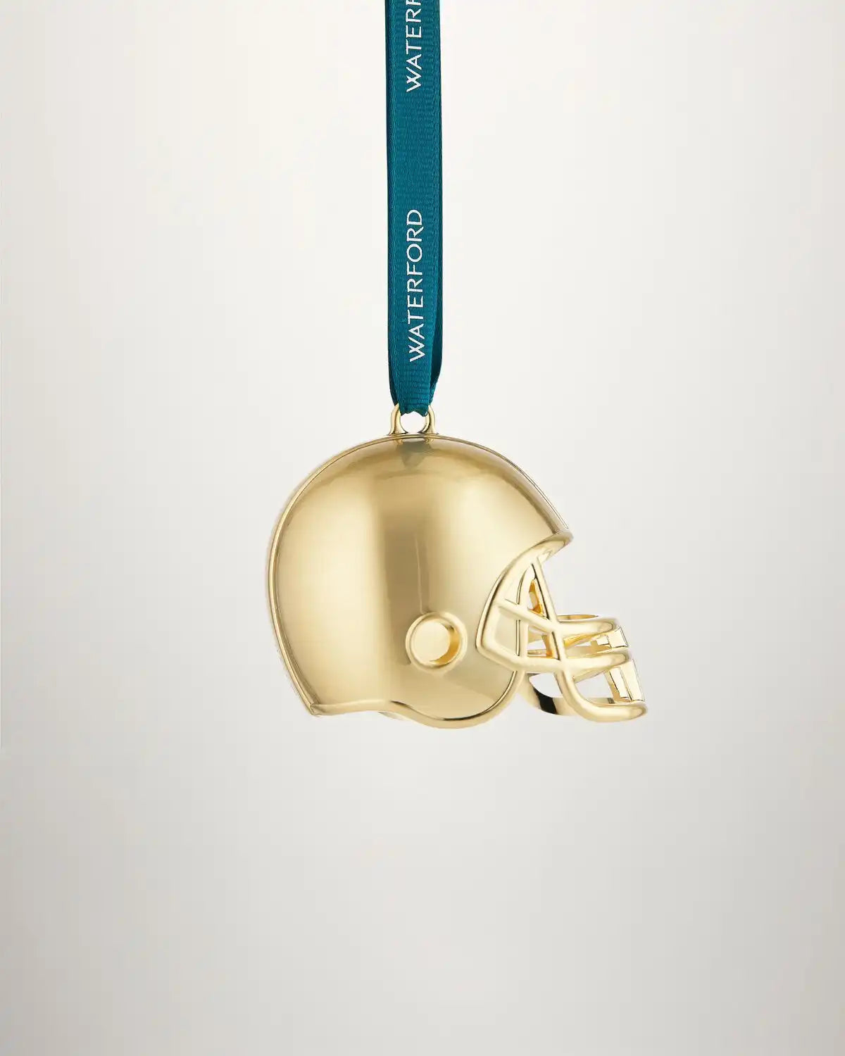 Christmas Football Helmet Golden Ornament