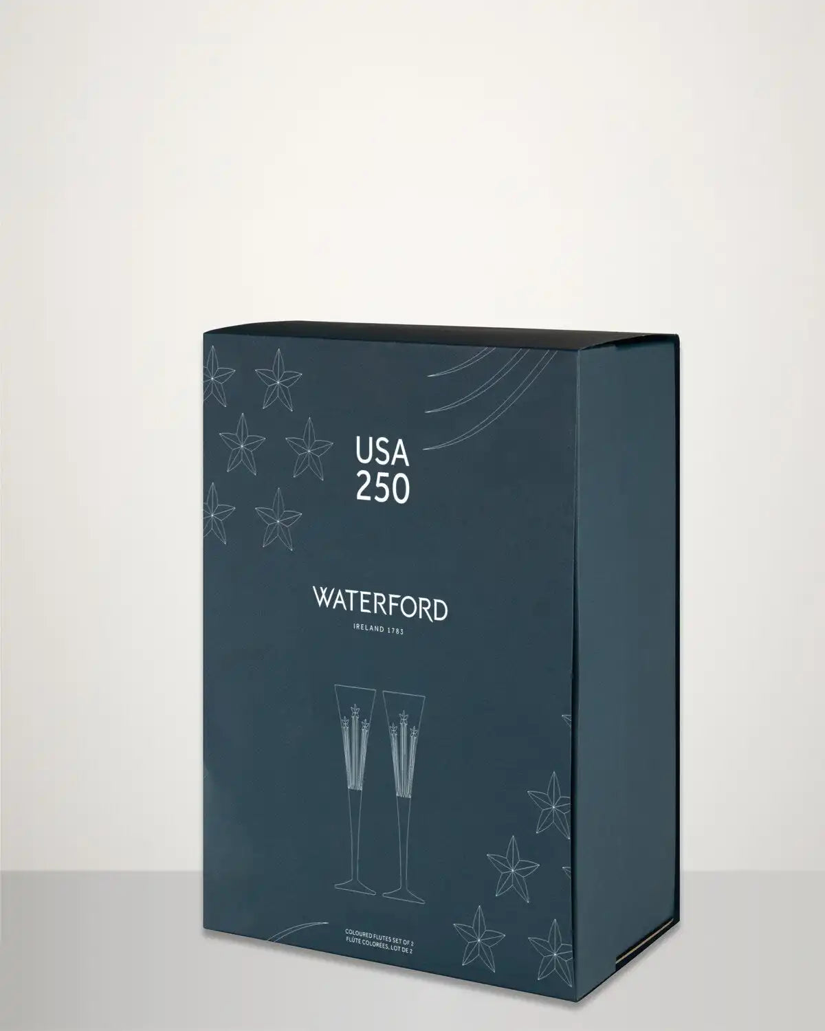 US250 Red & Blue Flute, Set of 2