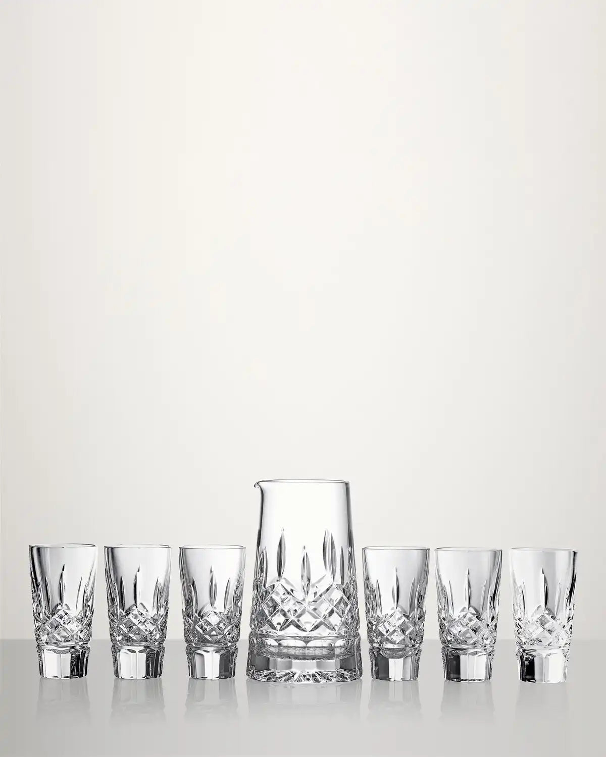 Lismore Pitcher & Shot Glass, Set of 7