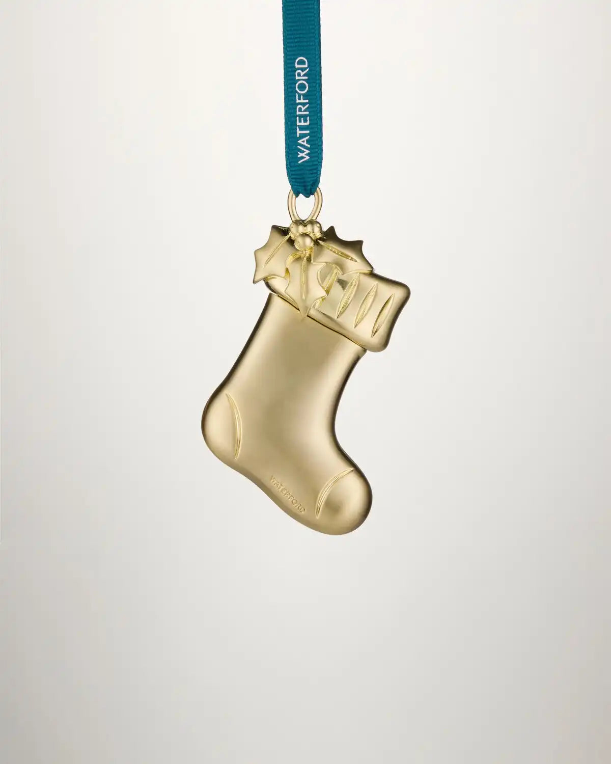 Christmas Stocking Golden Ornament