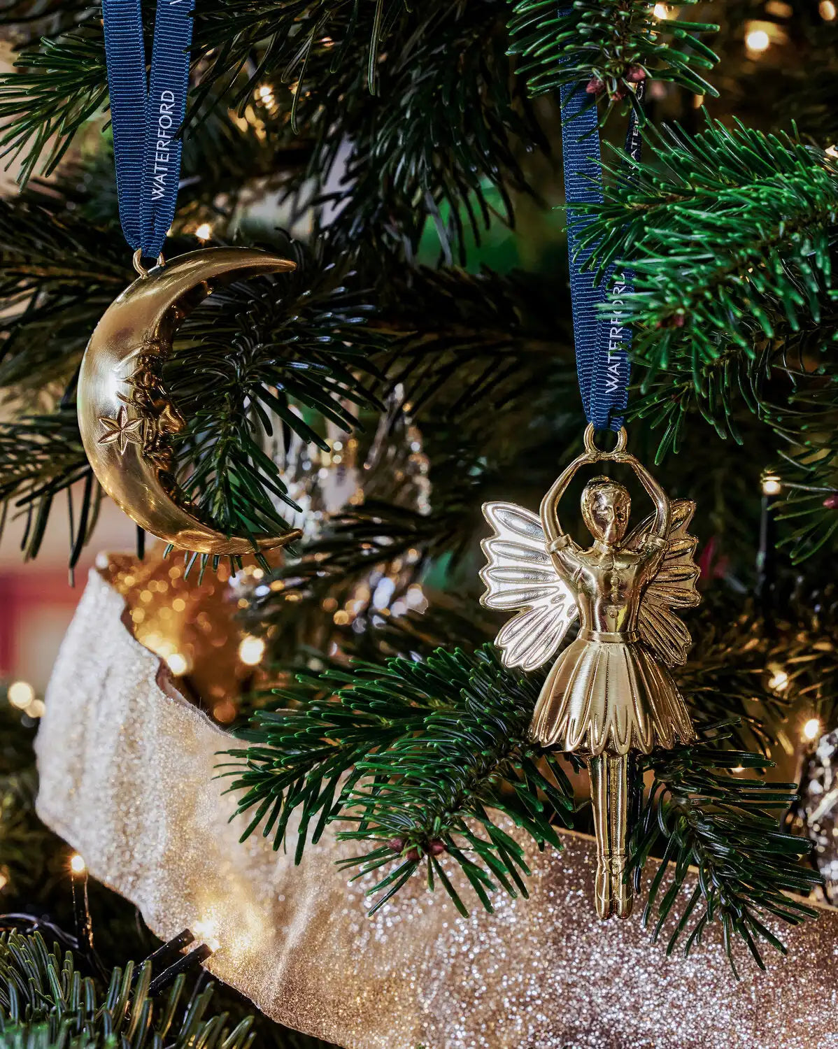Christmas Sugar Plum Golden Ornament