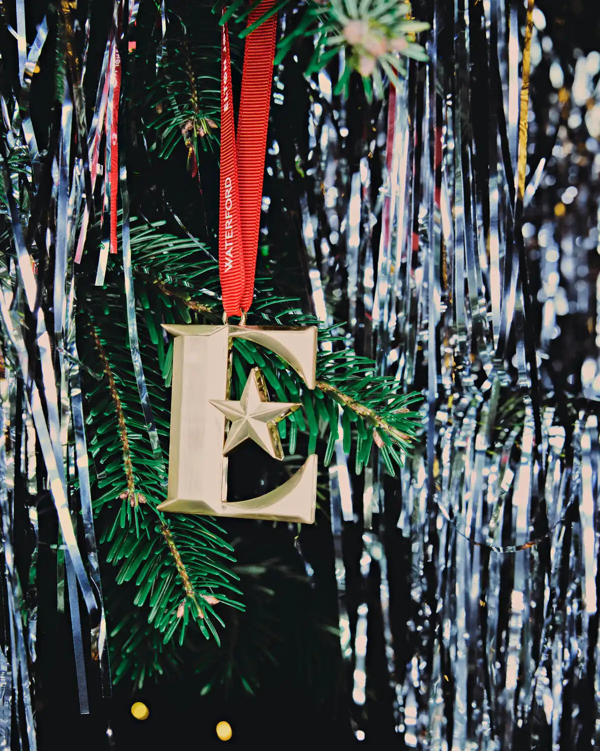 Christmas Elton John E Icon Golden Ornament