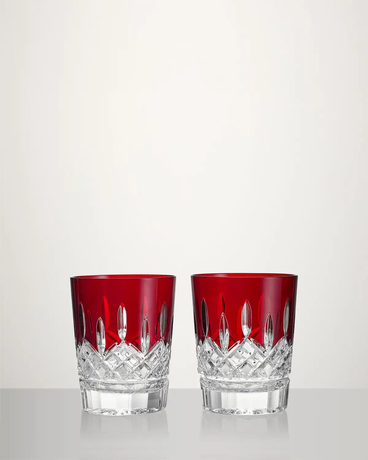 Lismore Red Double Old Fashioned, Set of 2