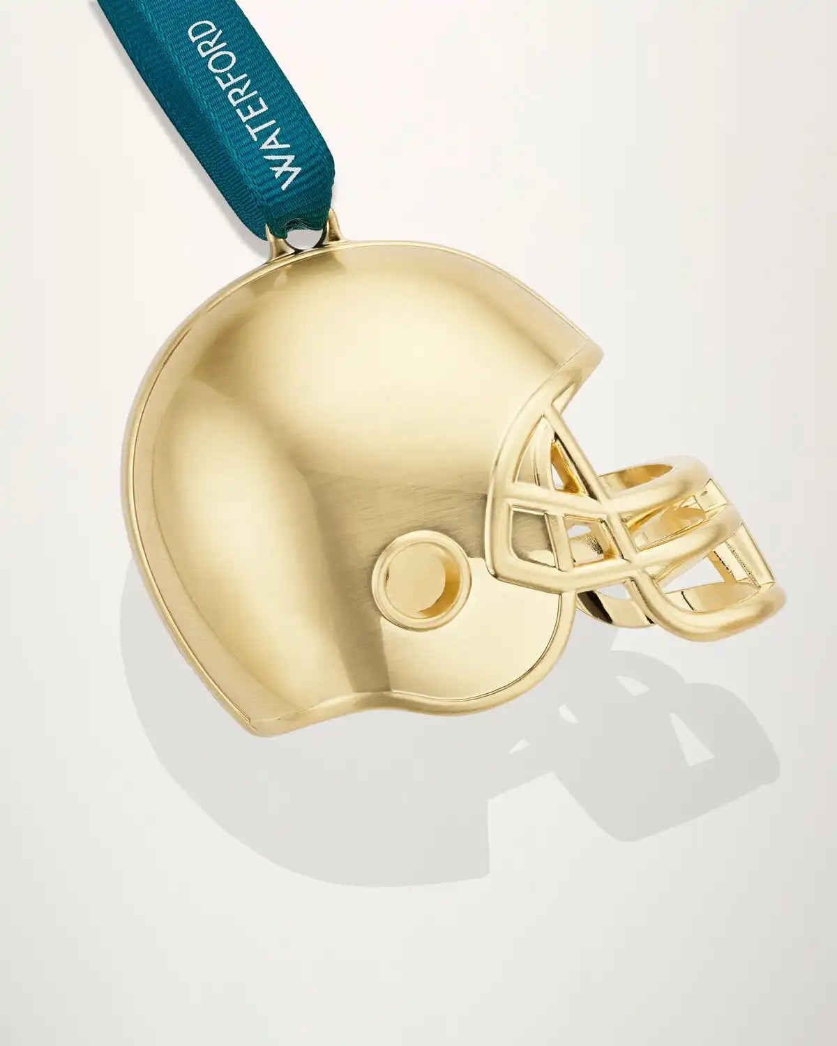 Christmas Football Helmet Golden Ornament