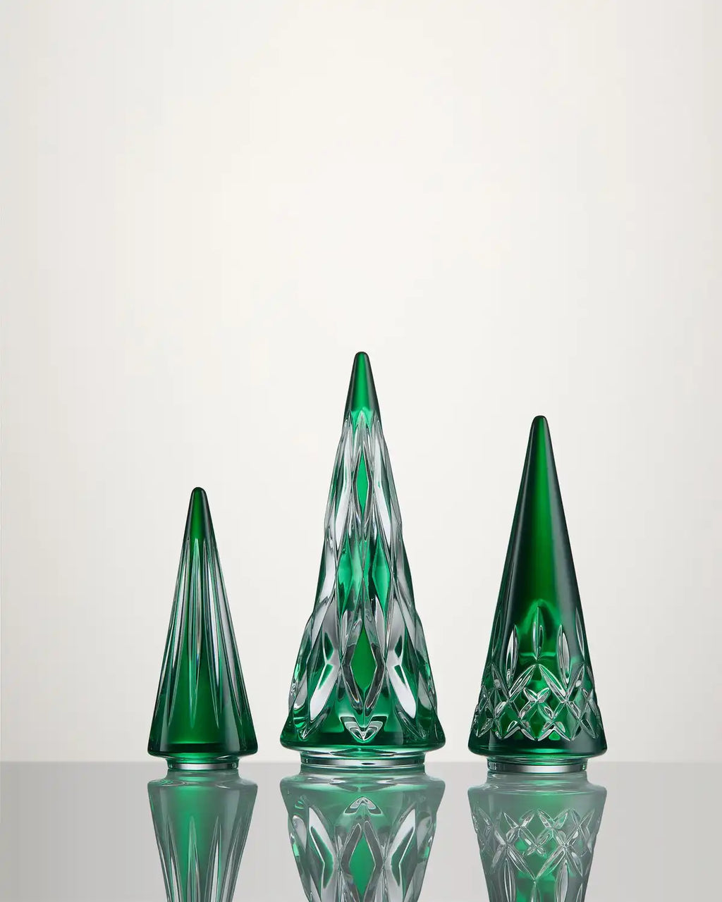 Christmas Standing Trees Green, Set of 3