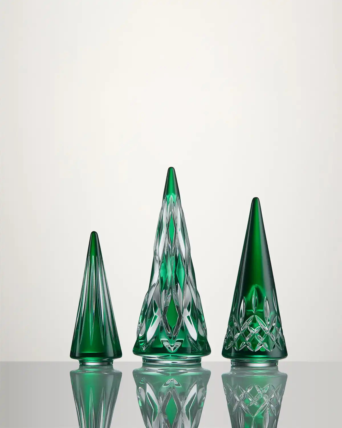 Christmas Standing Trees Green, Set of 3