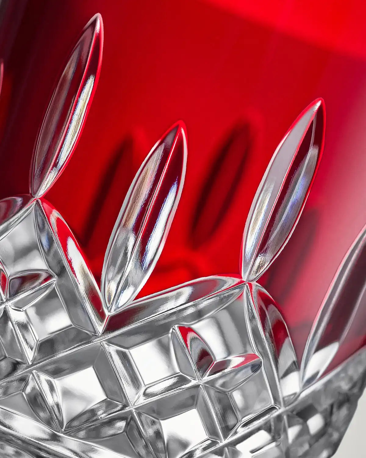 Lismore Red Double Old Fashioned, Set of 2