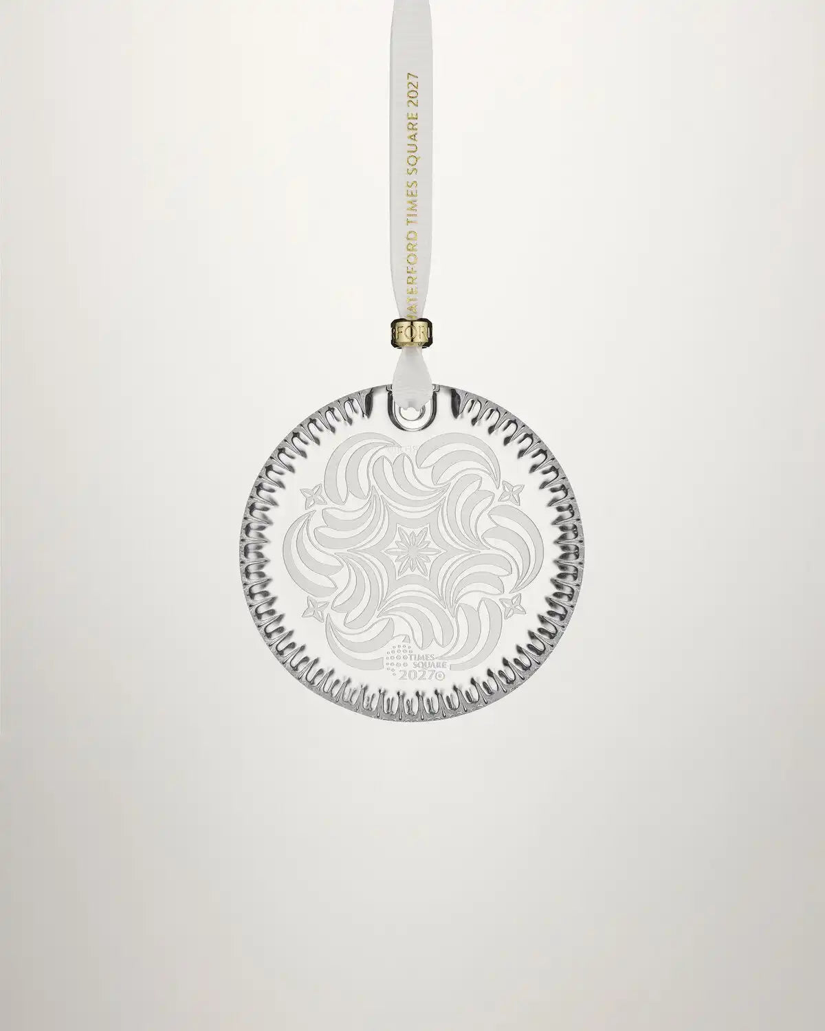 Christmas Times Square Disc Ornament