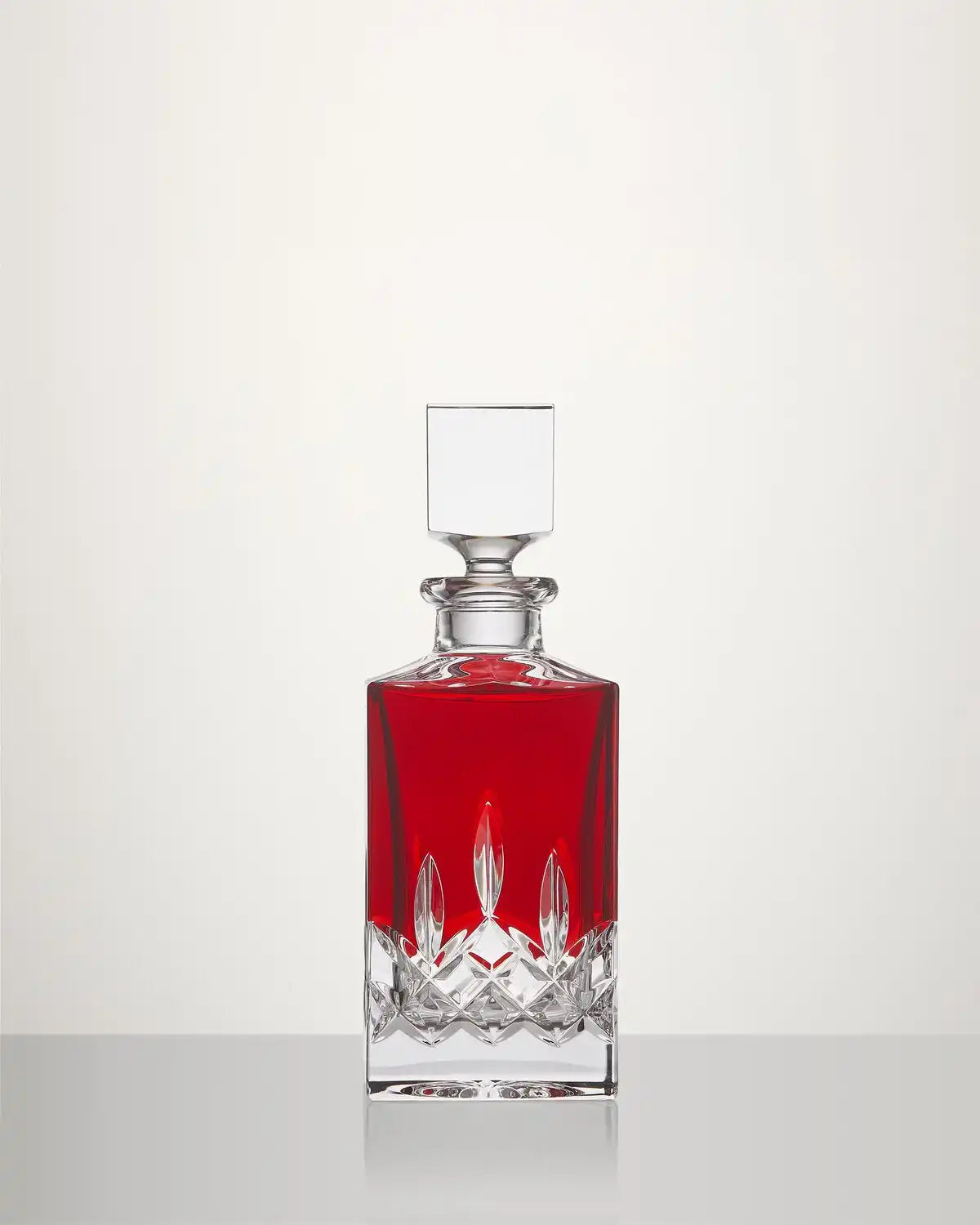 Lismore Red Square Decanter