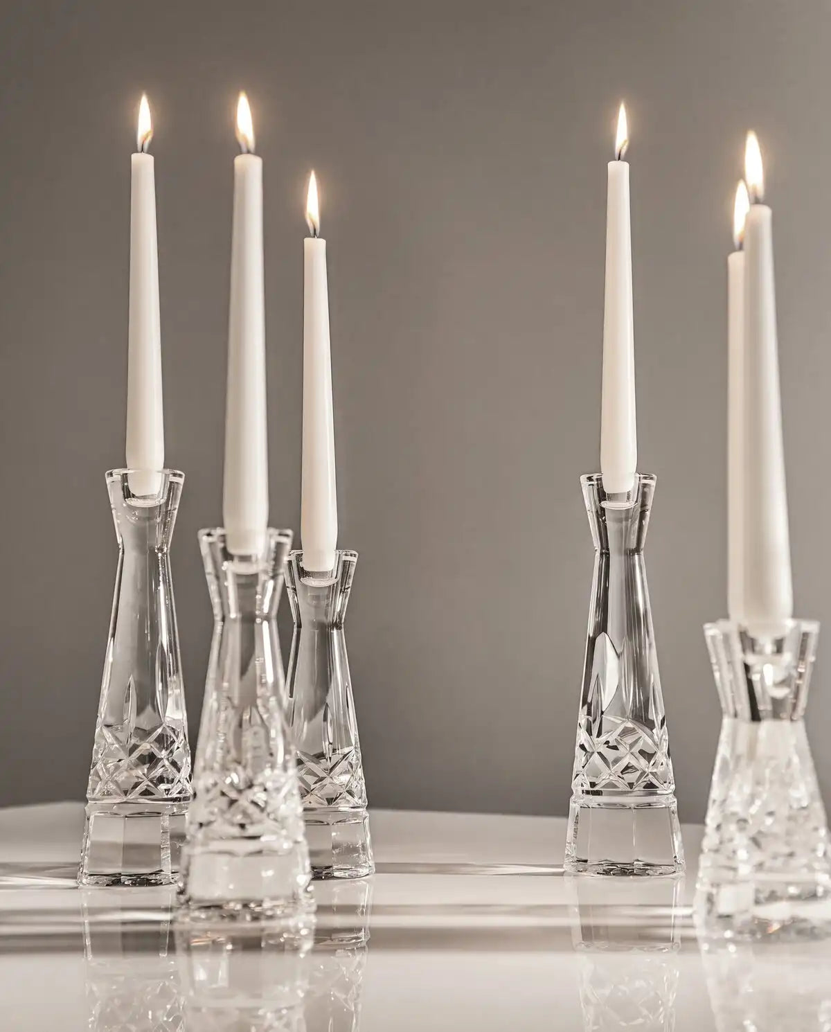 Lismore Round Candlestick, Set of 2