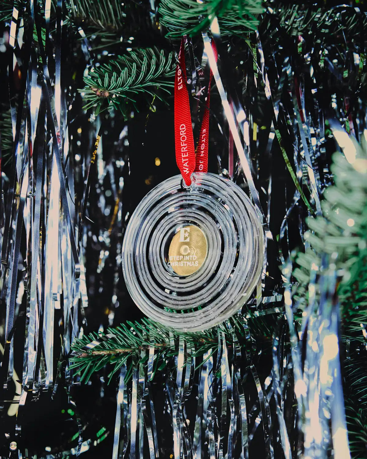 Christmas Elton John Vinyl Record Ornament