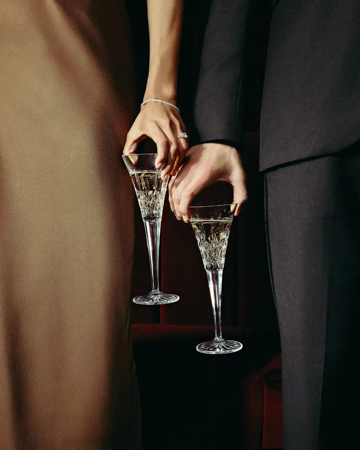 Lismore Toasting Flute Pair