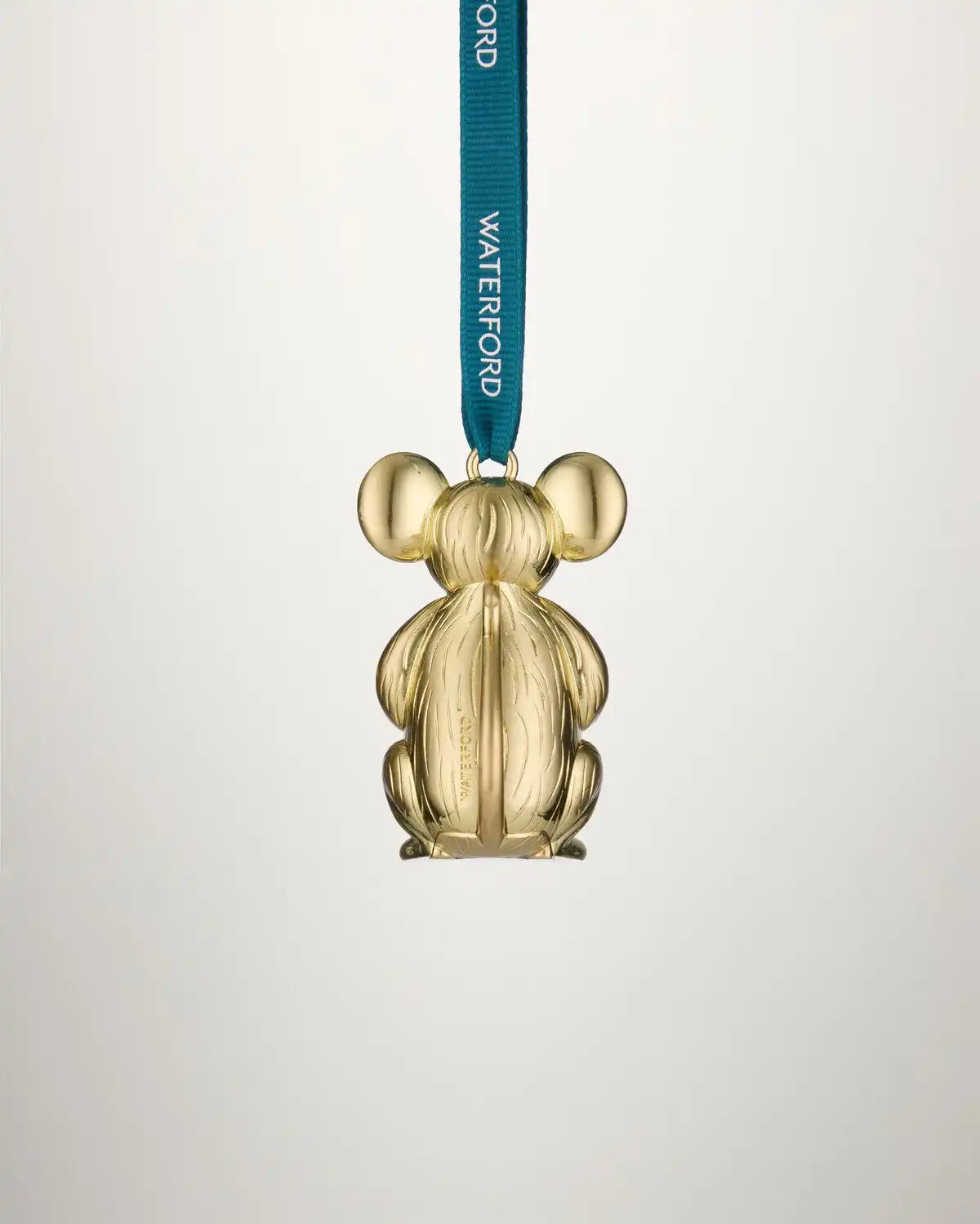Christmas Mouse Golden Ornament