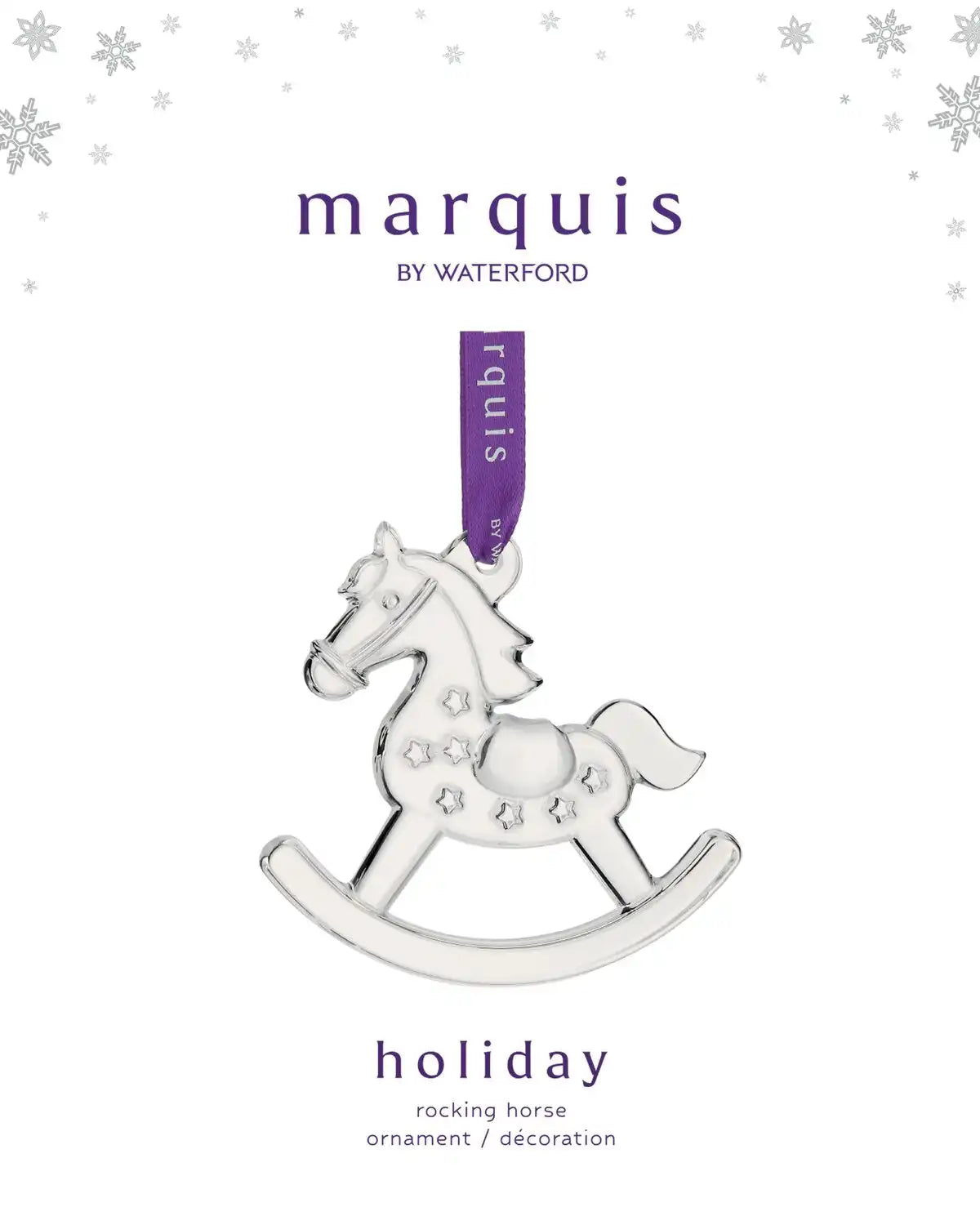 Christmas Marquis Rocking Horse Ornament