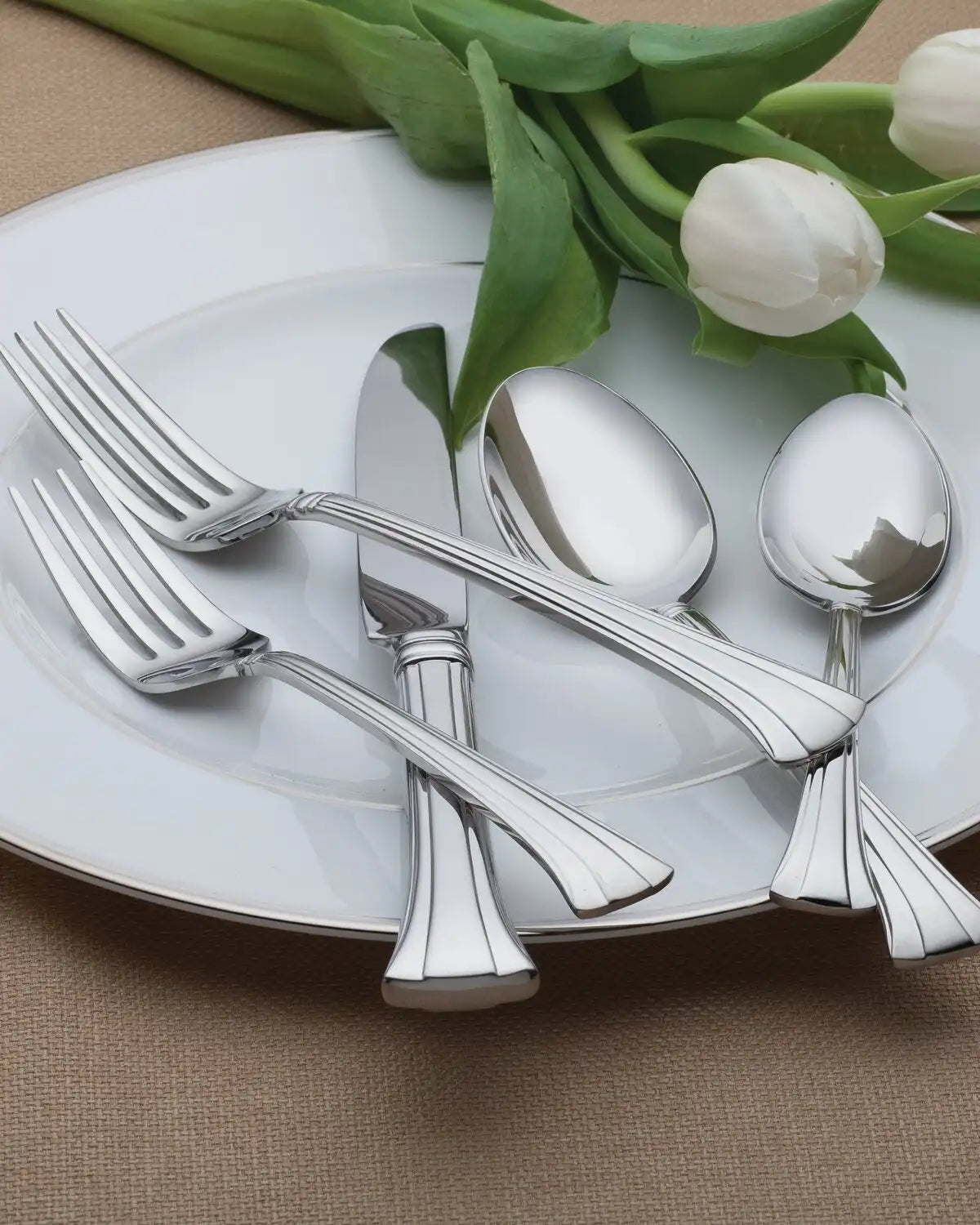 Mont Clare Stainless 65-Piece Flatware Set
