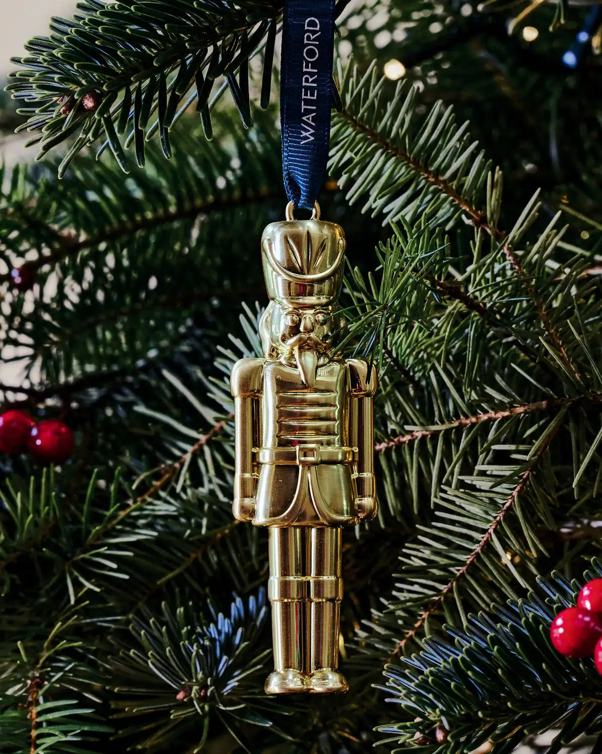 Christmas Nutcracker Golden Ornament
