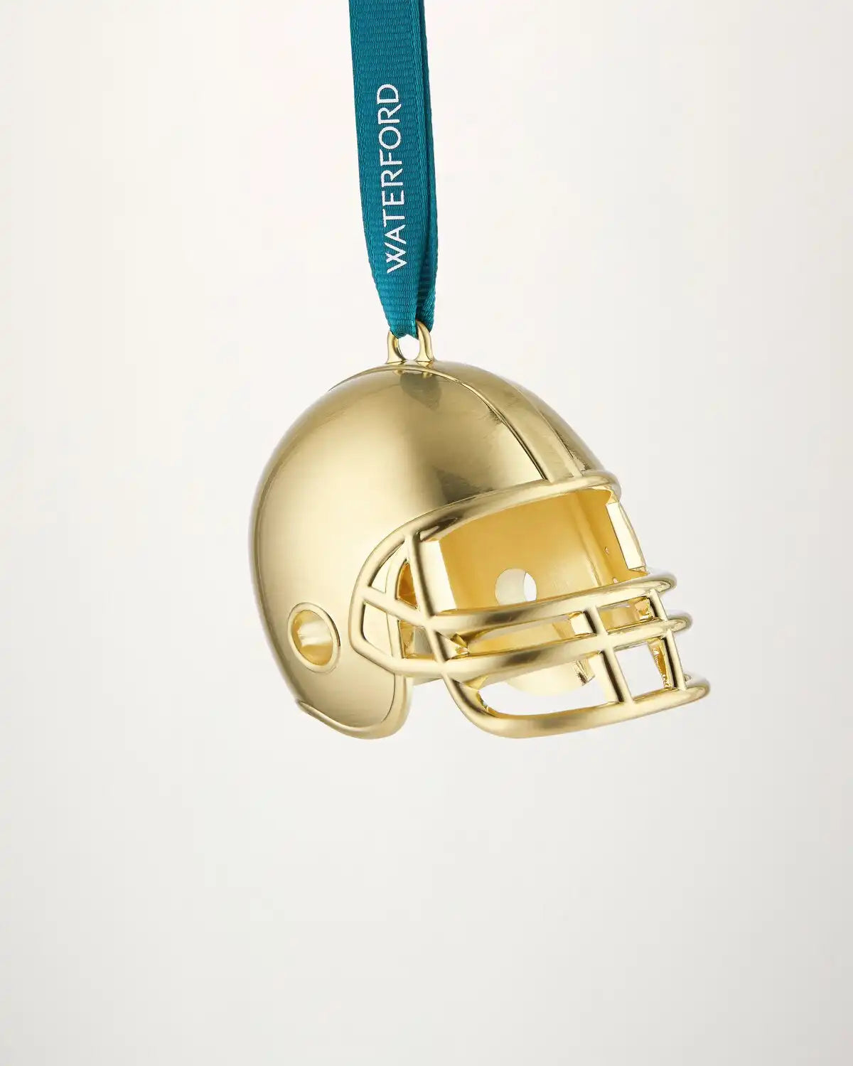 Christmas Football Helmet Golden Ornament