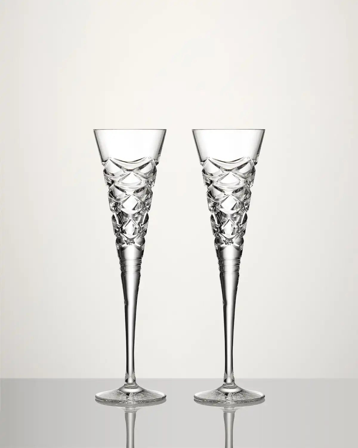 Christmas Winter Wonders Pinecome Flutes, Set of 2