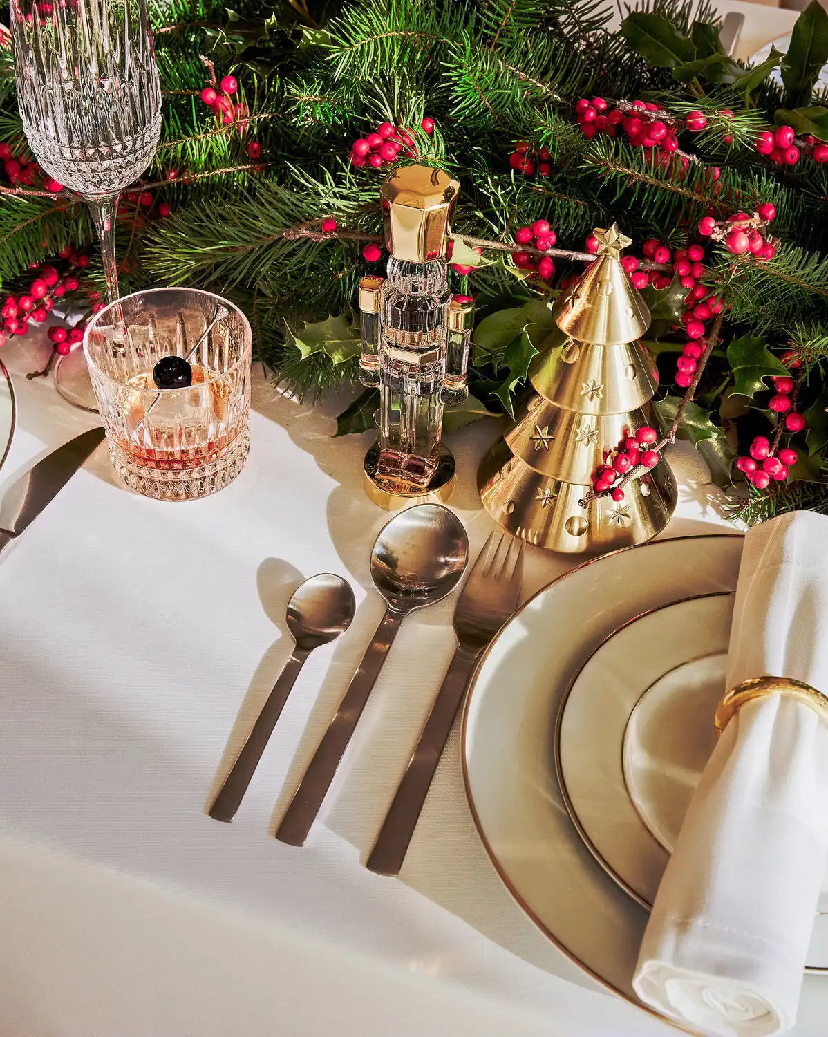 Christmas Standing Tree Golden Medium