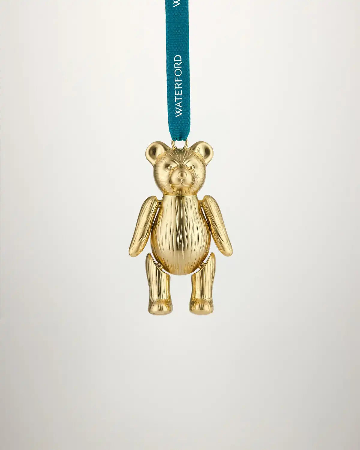 Christmas Teddy Golden Ornament