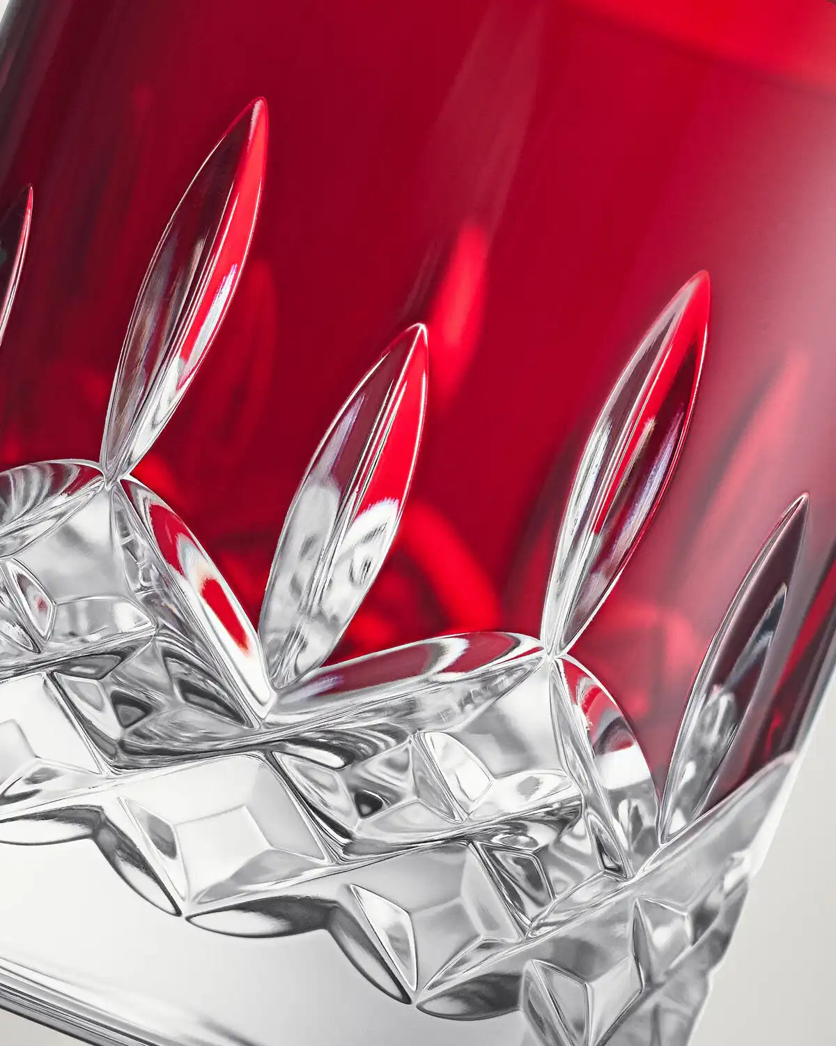 Lismore Red Tumbler Straight, Set of 2