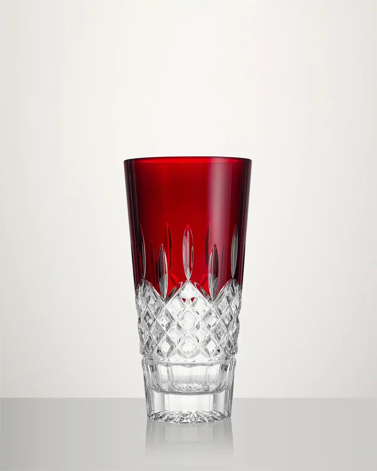 Lismore Red Vase