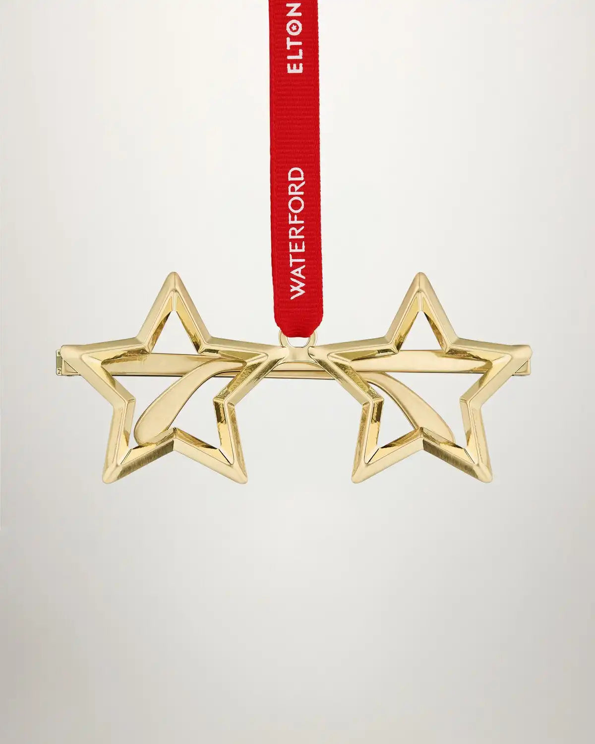 Christmas Elton John Star Glasses Golden Ornament