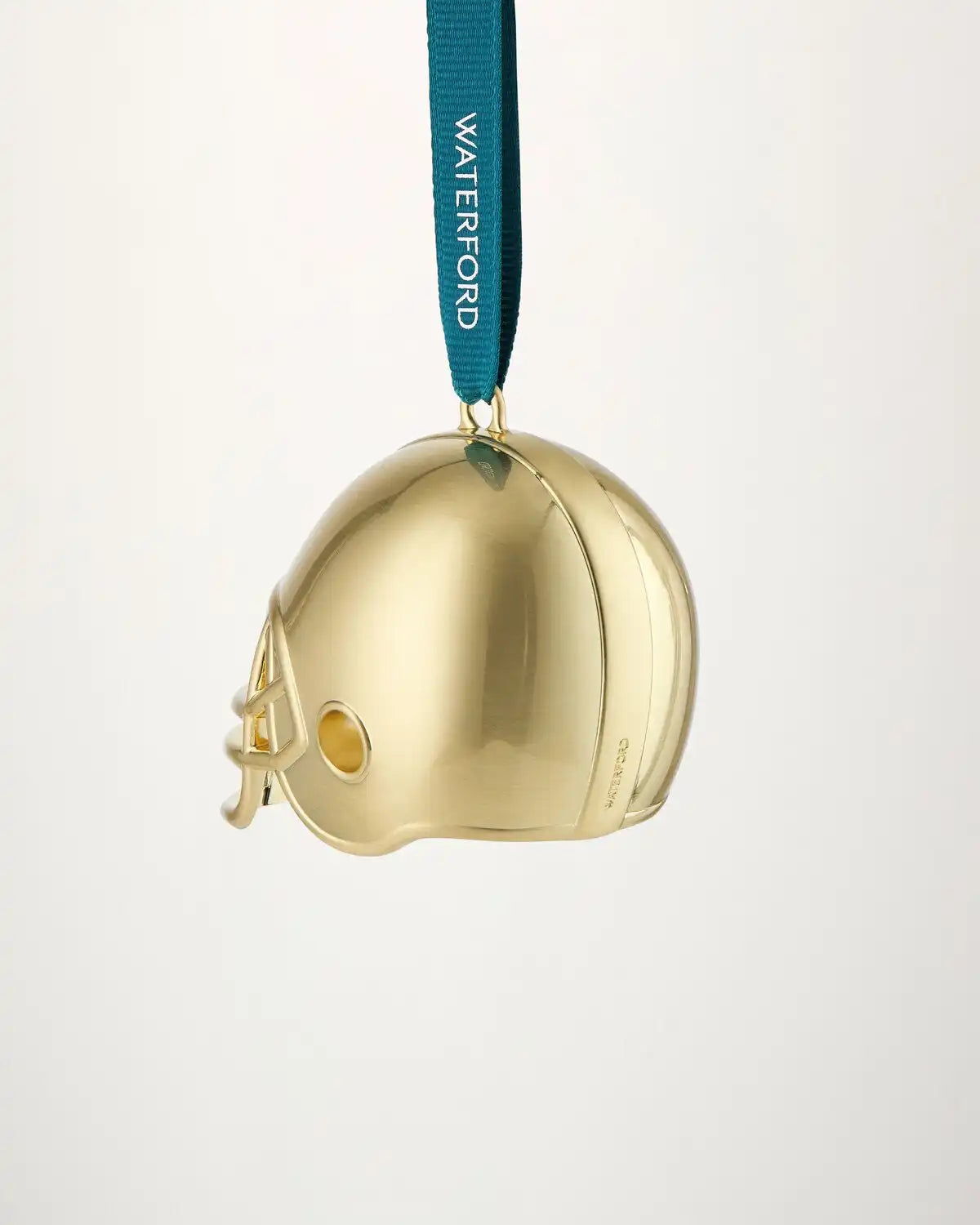 Christmas Football Helmet Golden Ornament