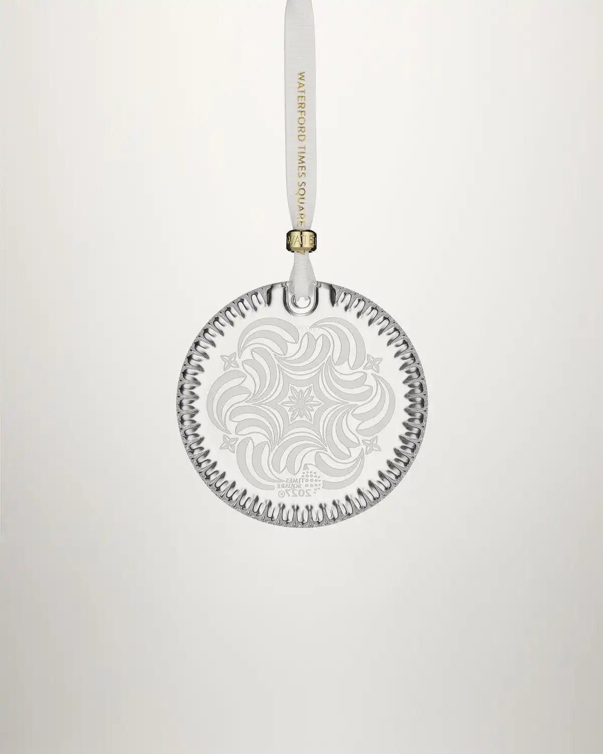 Christmas Times Square Disc Ornament