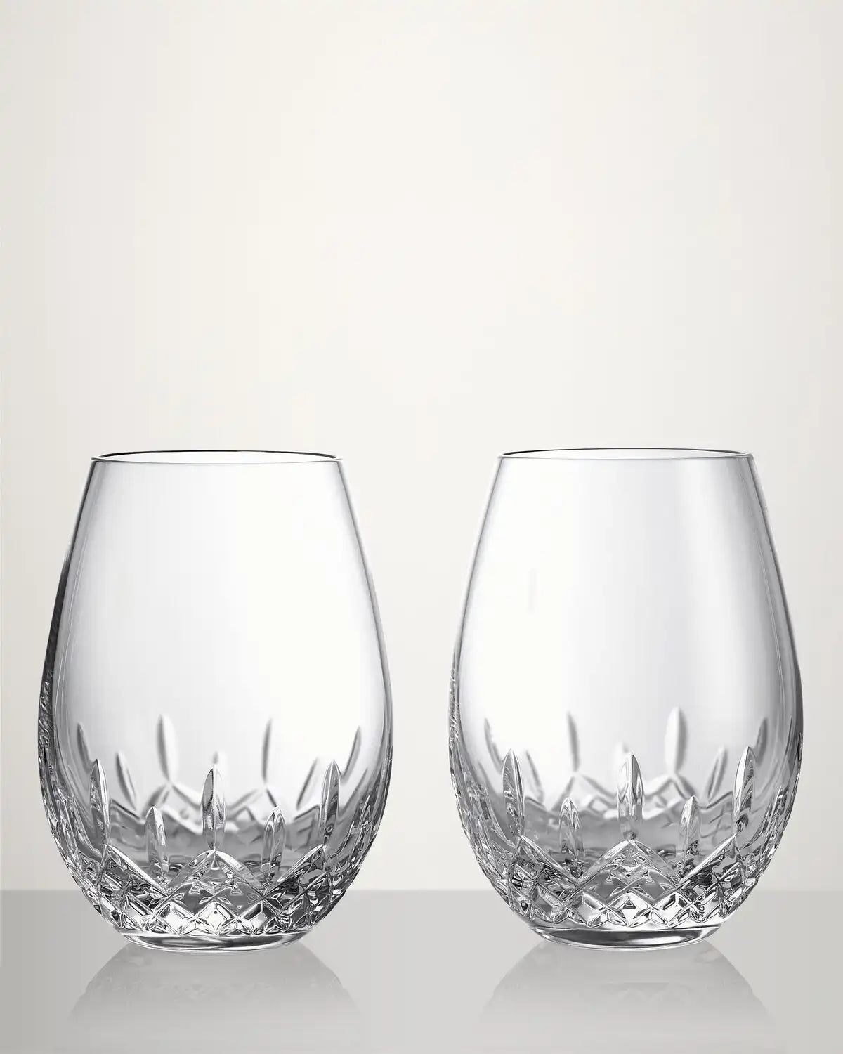 Lismore Essence Stemless Deep Red Wine, Set of 2