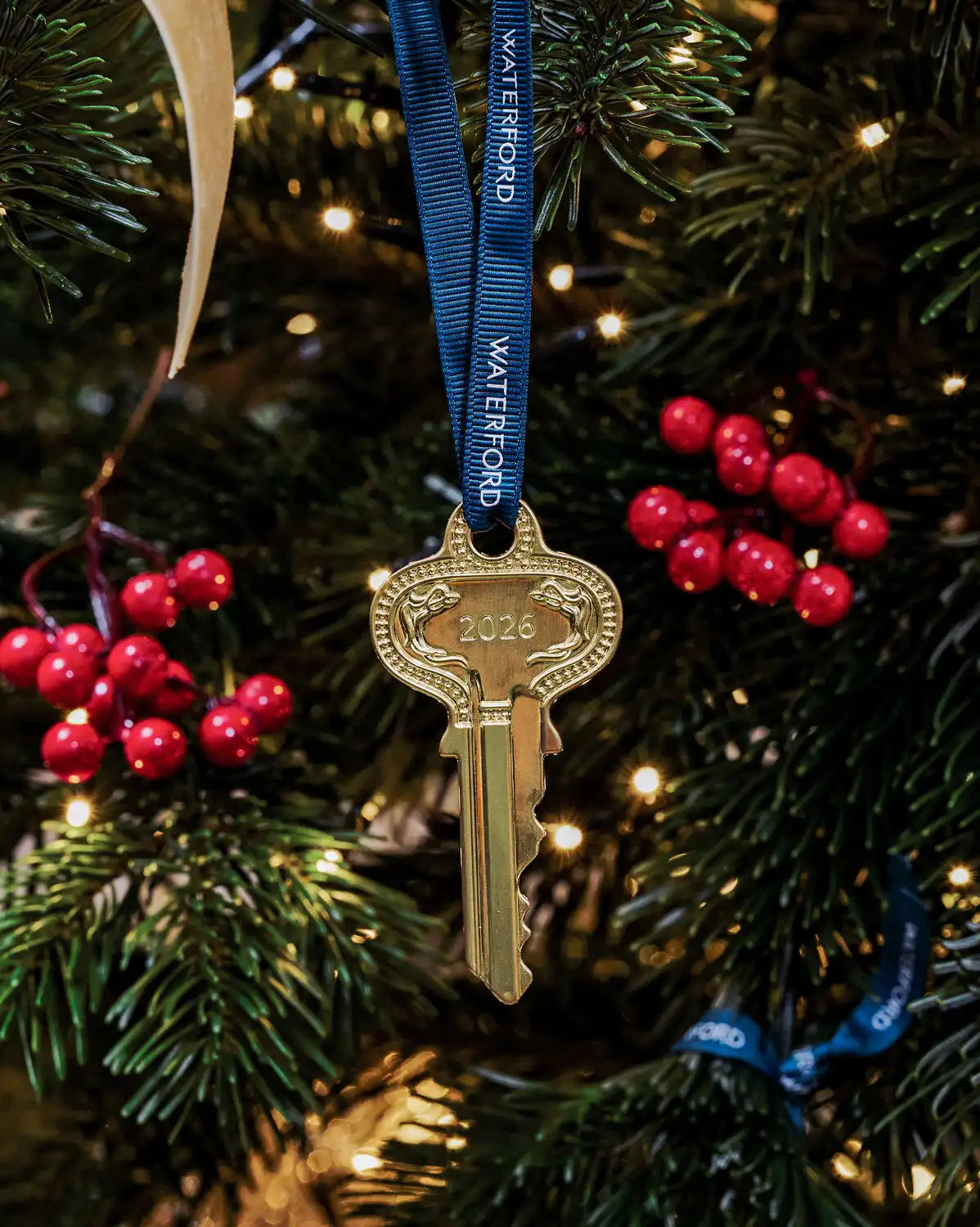 Christmas Key Golden Ornament 2026