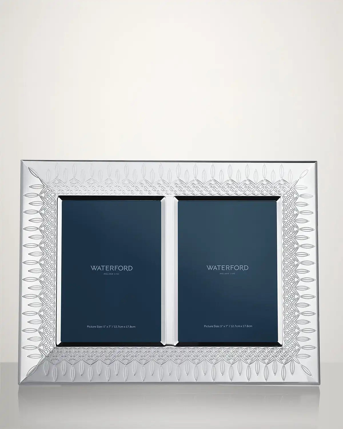 Lismore Double Photo Frame Silver 5x7