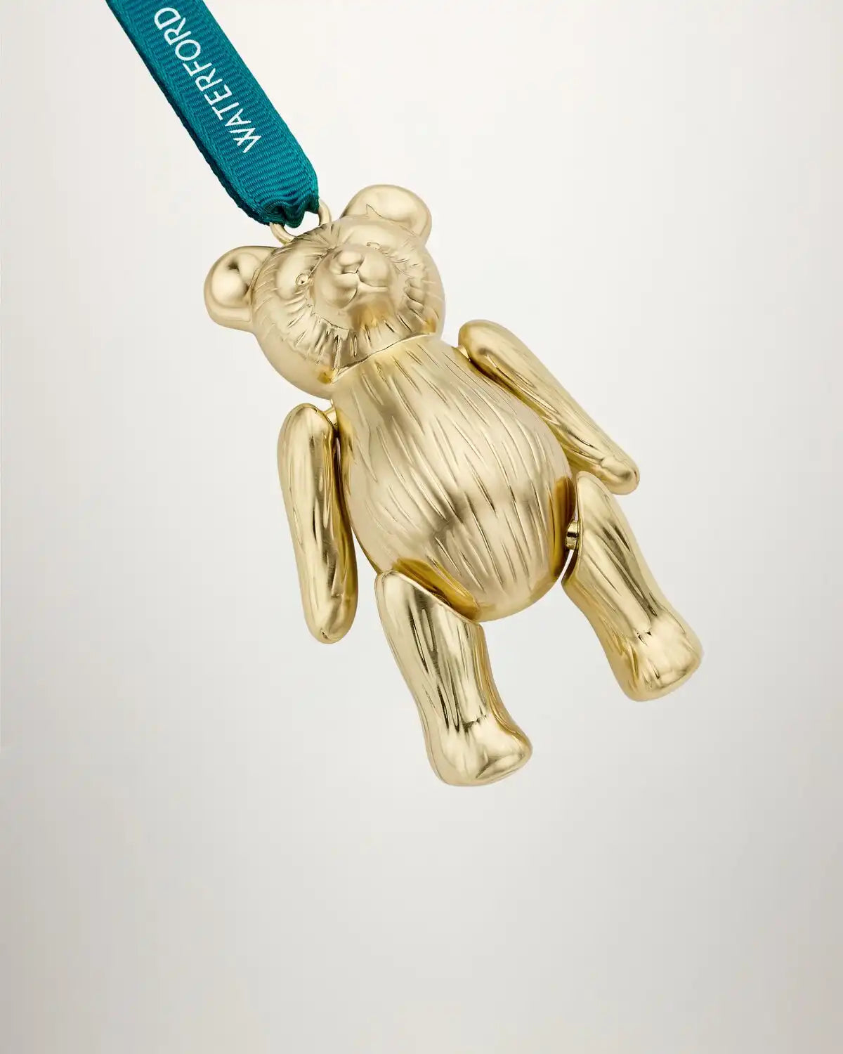 Christmas Teddy Golden Ornament