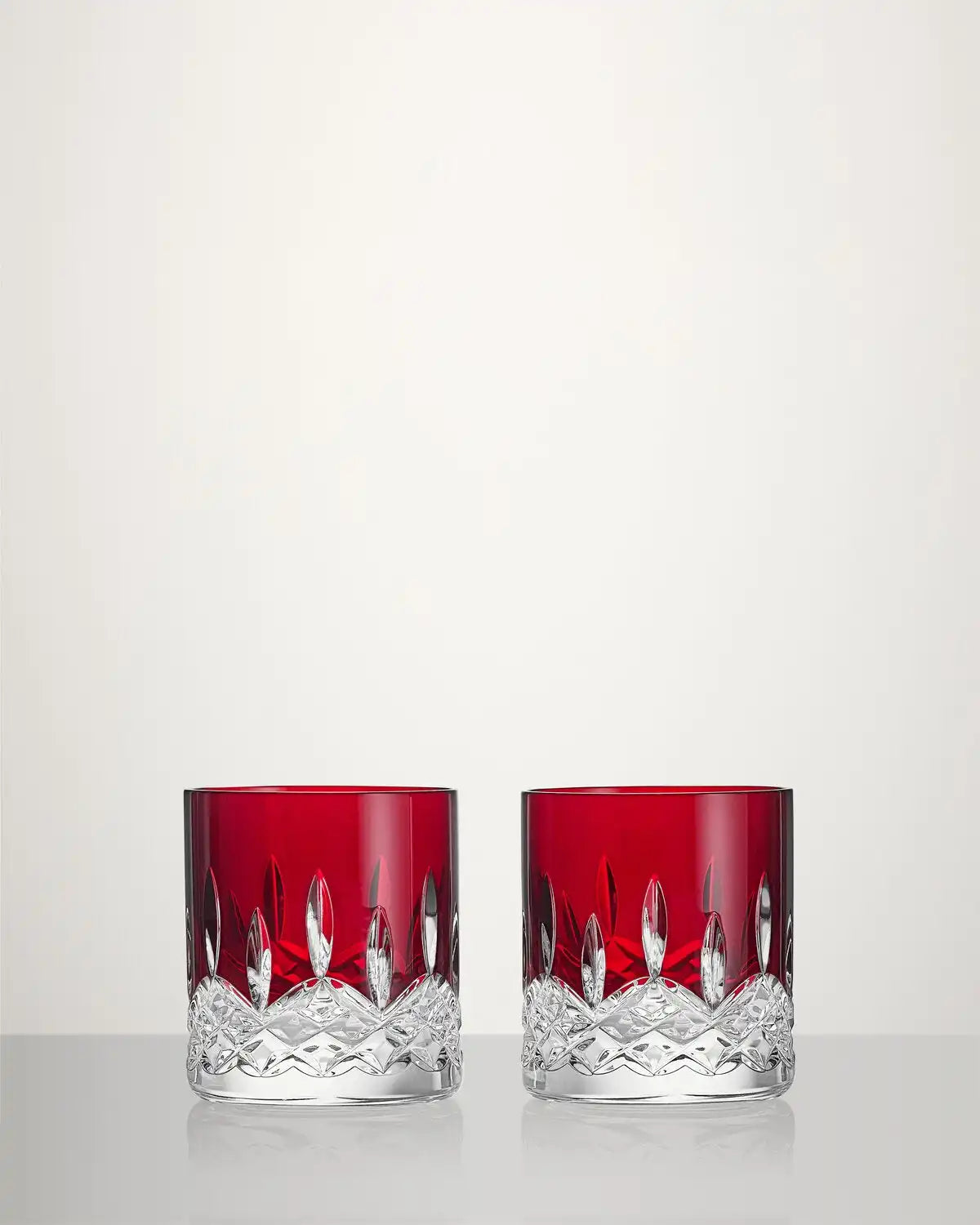Lismore Red Tumbler Straight, Set of 2