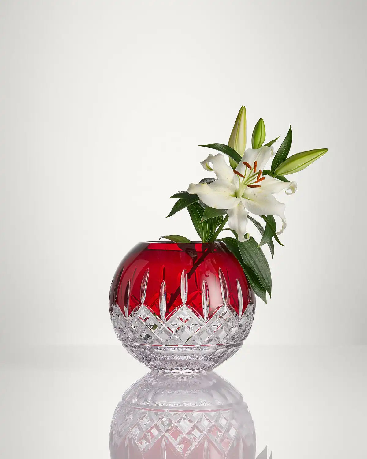 Lismore Red Rose Bowl