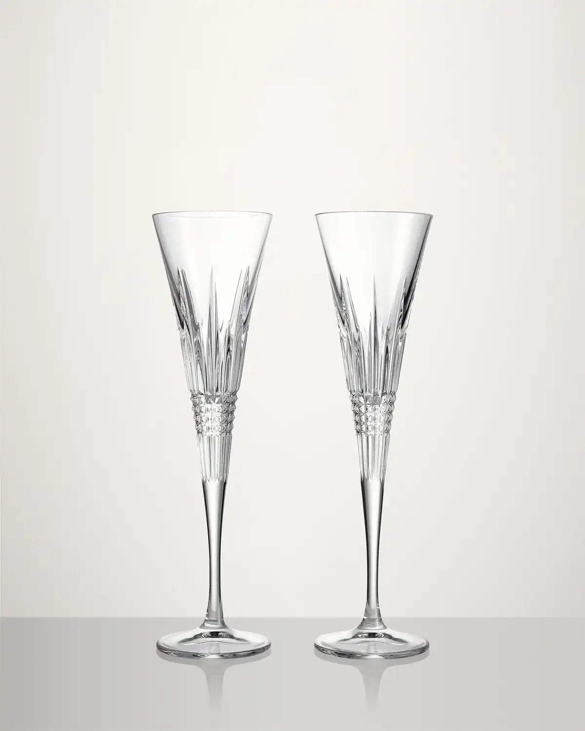 Lismore Diamond Toasting Flutes, Set of 2