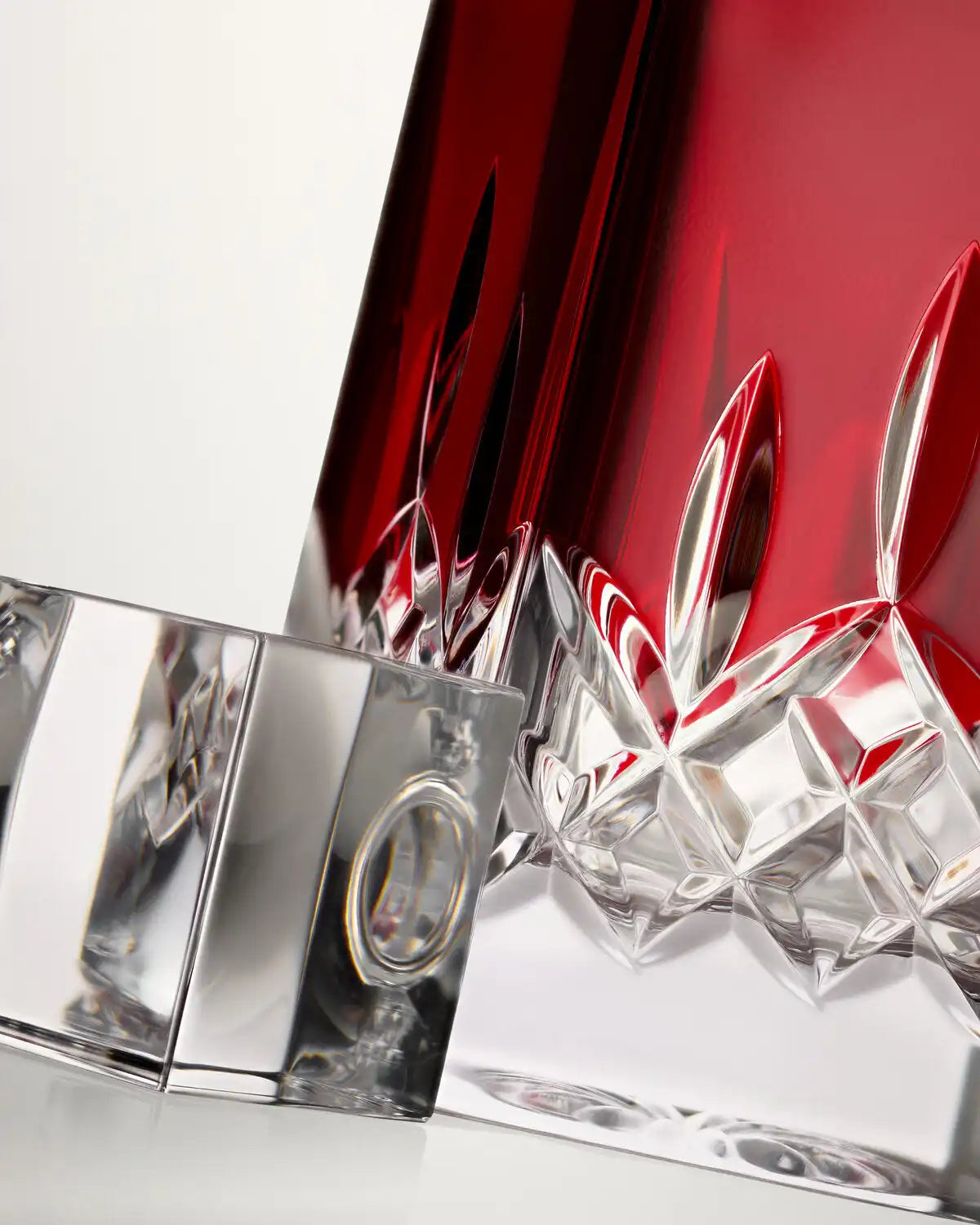 Lismore Red Square Decanter