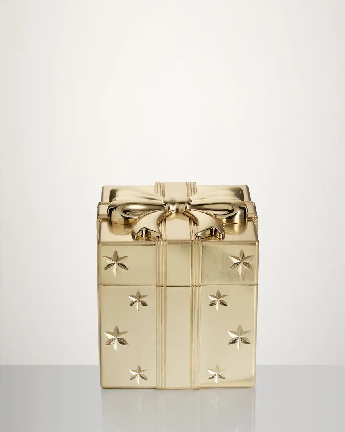 Christmas Present Box Golden Ornament