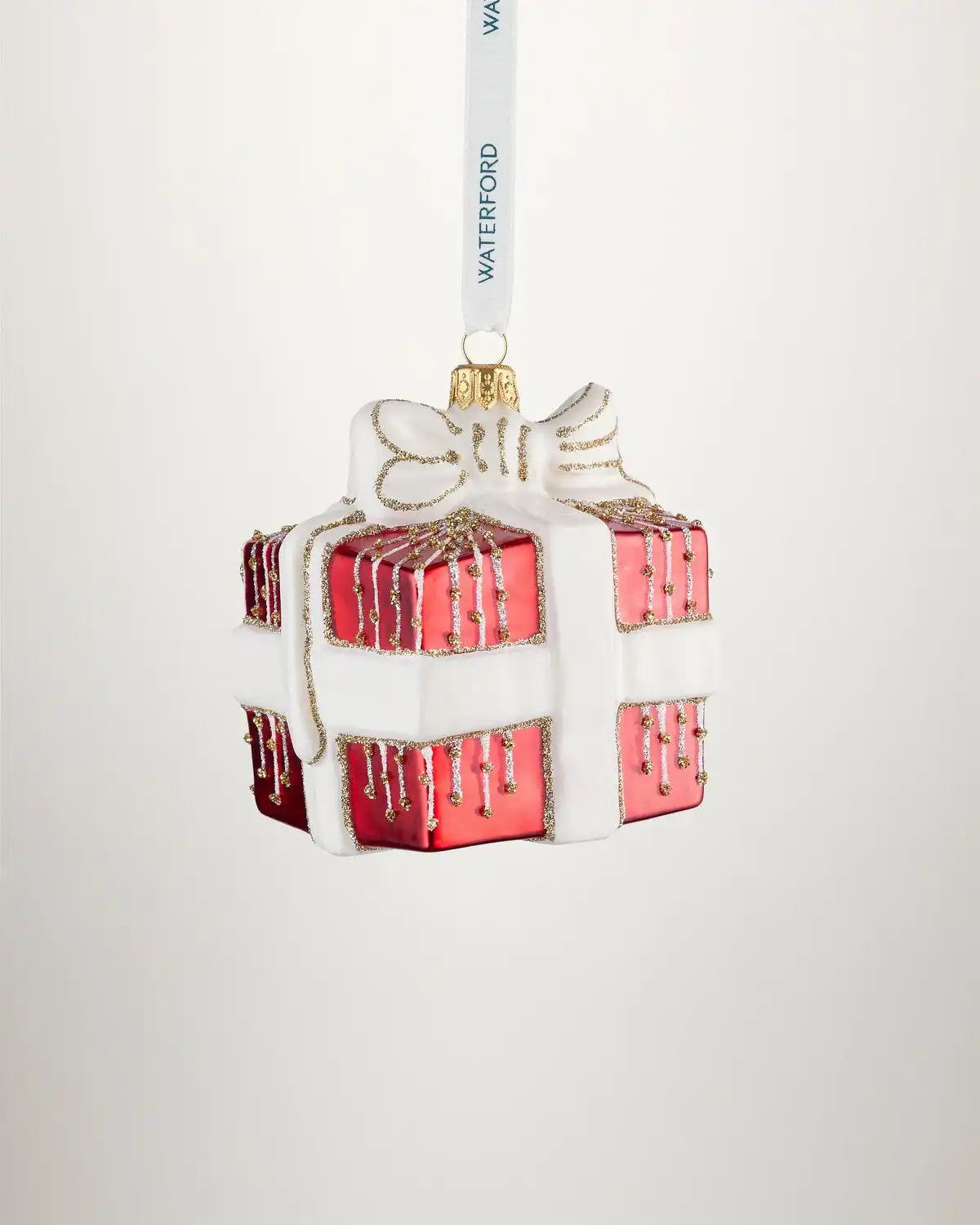 Christmas Holiday Heirlooms Red Present Ornament