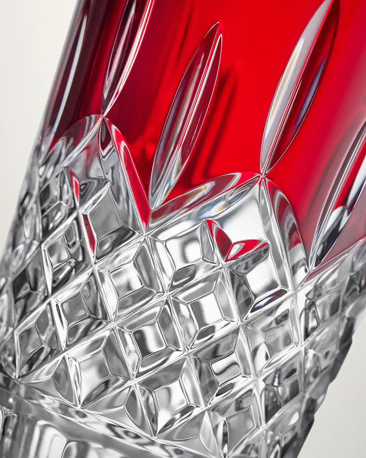 Lismore Red Vase