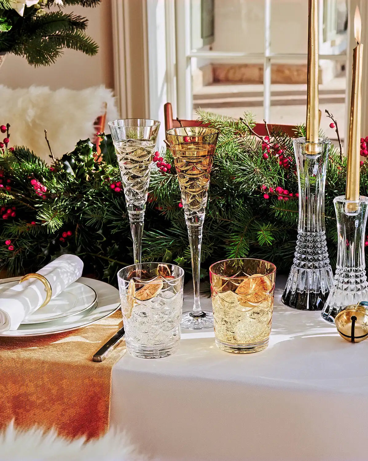 Christmas Winter Wonders Pinecone Double Old Fashioned, Set of 2