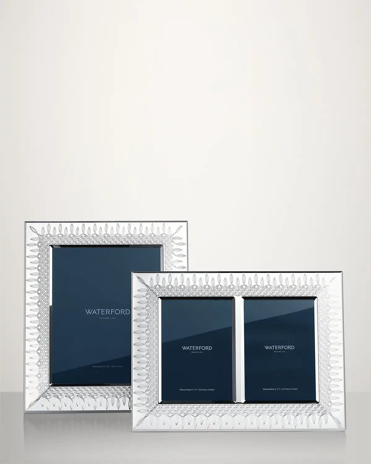 Lismore Double Photo Frame Silver 5x7
