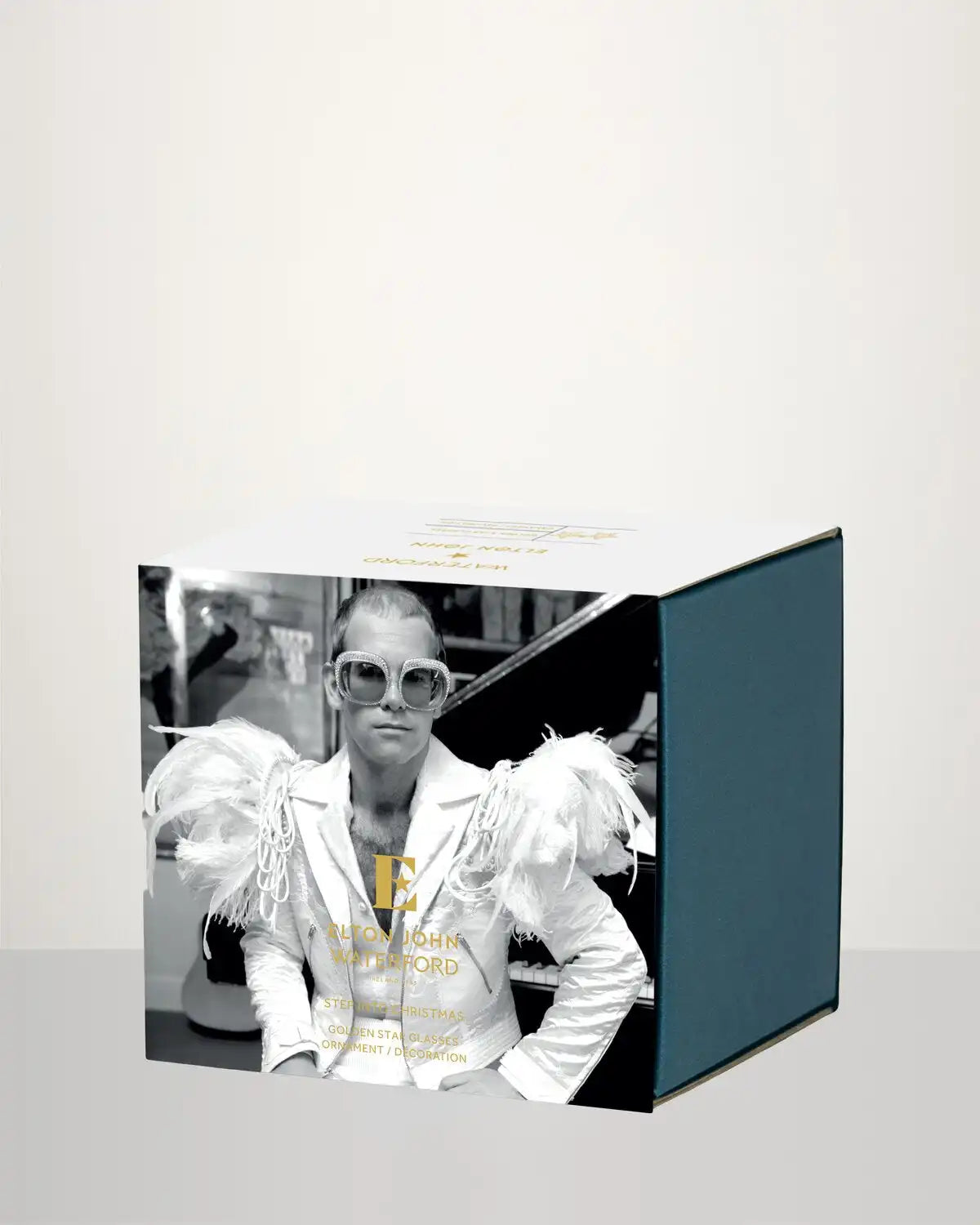 Christmas Elton John Star Glasses Golden Ornament