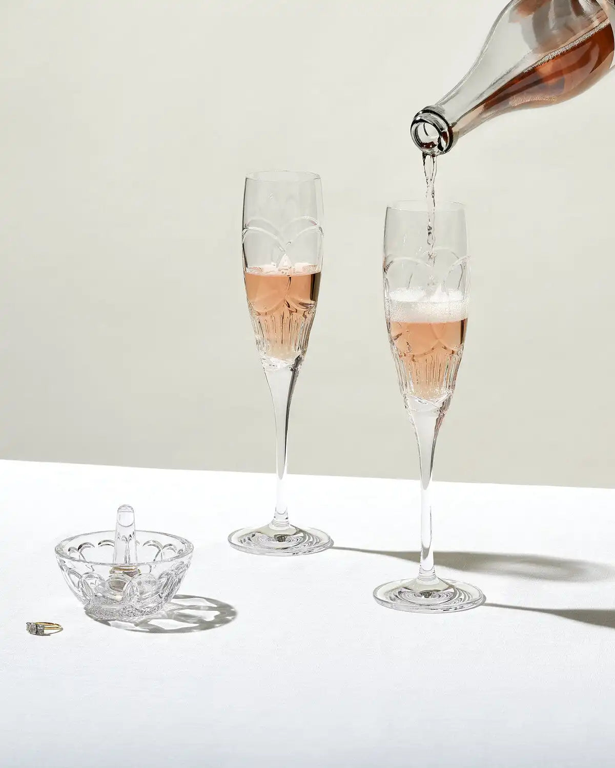 Waterford Love True Love Flute, Set of 2