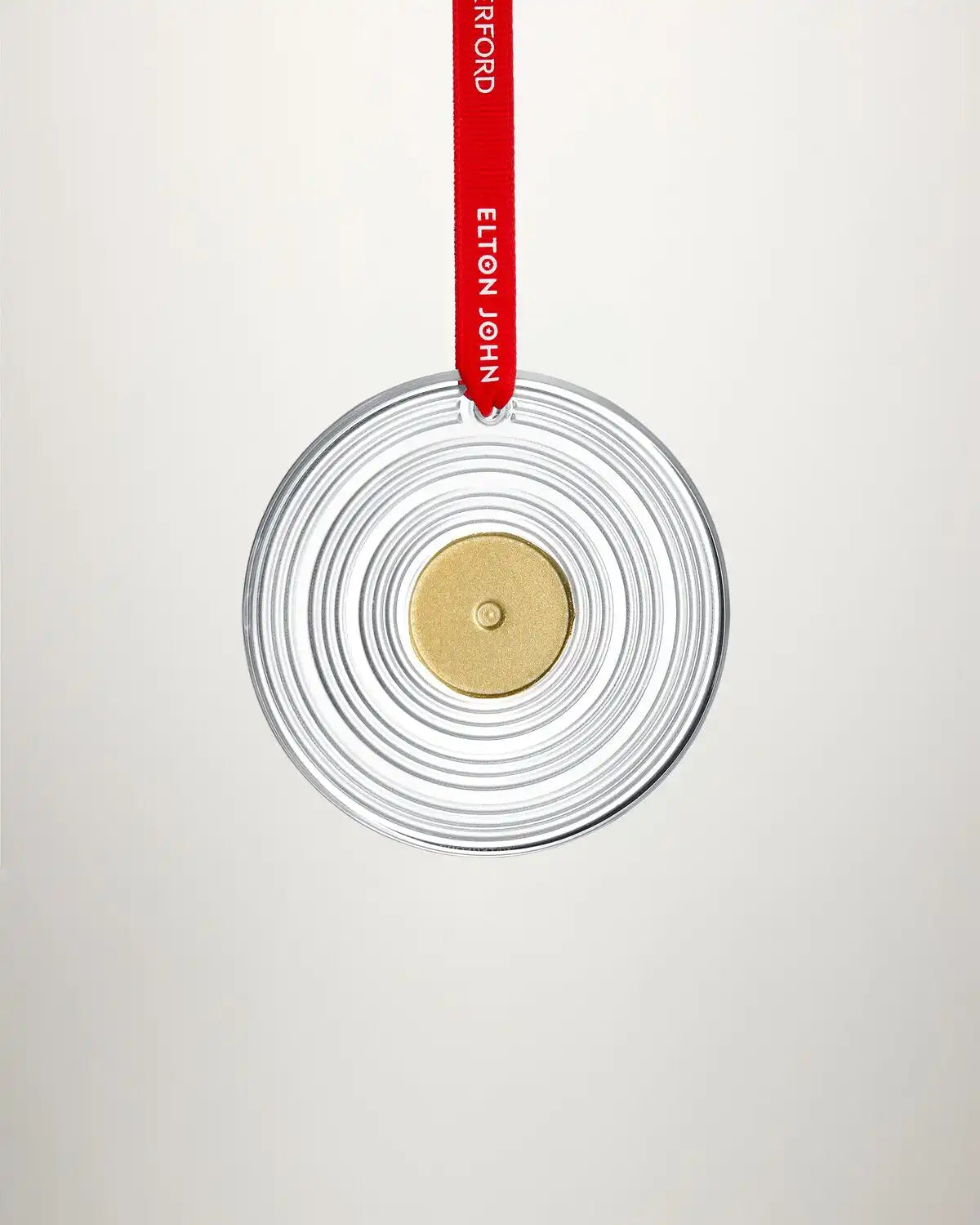 Christmas Elton John Vinyl Record Ornament