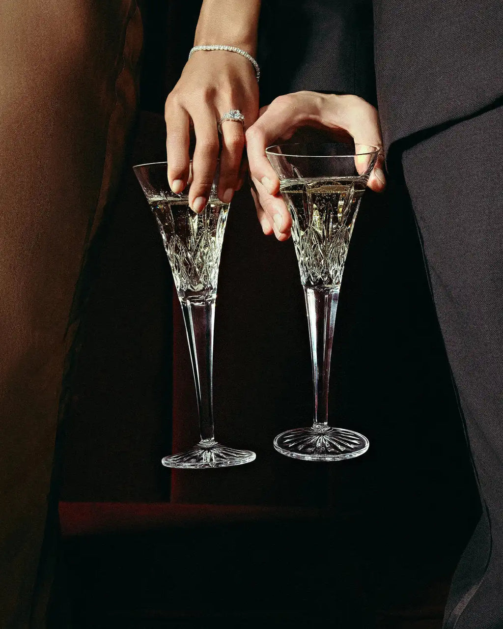 Lismore Toasting Flute Pair